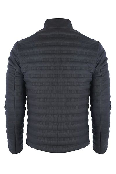Felix Hardy Ανδρικό μπουφάν Navy Blue από γνήσιο δέρμα - Taffeta