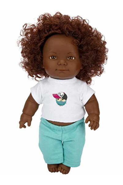 TOYFEST Kıvırcık Esmer Dada Bebek 35 Cm