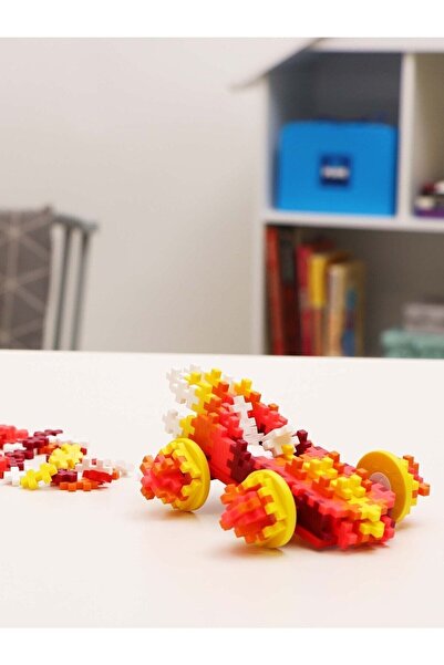 TOYFEST Plus - Plus Minecraft Temalı Silindir Kutuda Color Cars Fire - Ateş Araba Yapı Oyuncağı (200 Parça)