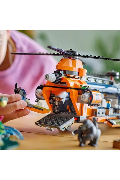 TOYFEST طائرة هليكوبتر لمستكشف الغابات - لعبة بناء للتخييم 60437