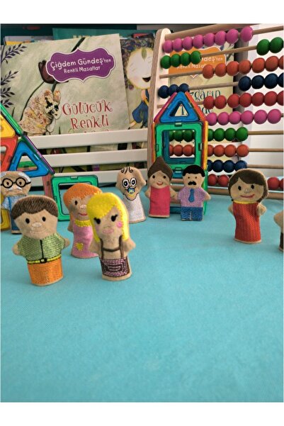 TOYFEST 10 lu Parmak Kukla Drama Oyun Aktivite Seti - İnsanlar Aile Üyeleri