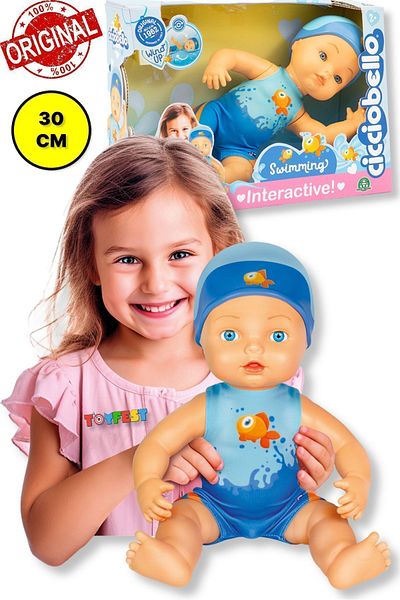 TOYFEST 30 Cm Beach Toy - Baby with Swimsuit and Self-Floating