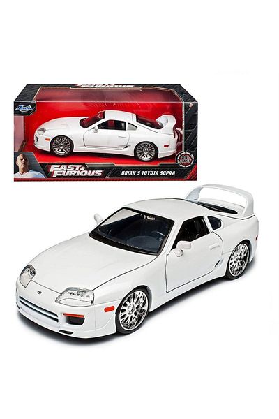 TOYFEST جادا فاست آند فيوريس 1995 تويوتا سوبرا موديل سيارة تويوتا سوبرا 1995 أبيض 1:24