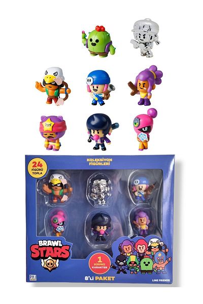 TOYFEST مجموعة مجسمات Brawl Star مكونة من 8 قطع - موديل 1 - (SANDY SPIKE)