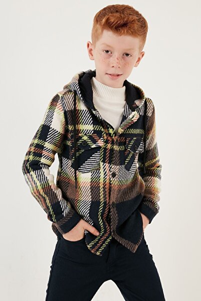 Lela Художня сорочка з капюшоном, двома кишенями та ескімоським візерунком для хлопчиків СОРОЧКА CF24W81781