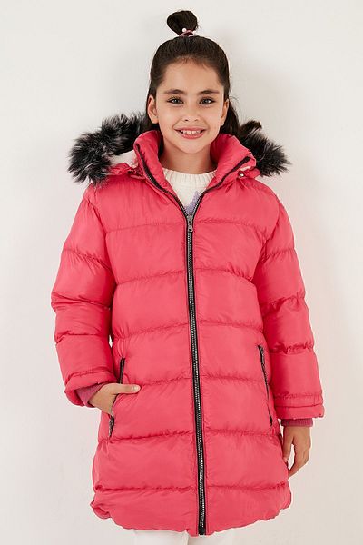 Lela Plush Lined Removable Hooded Water Resistant Coat Girl's COAT 5761910