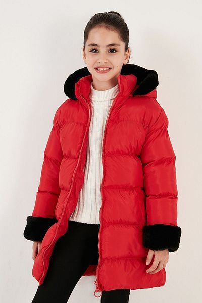 Lela Soft Lined Hooded Puffer Coat Girls' COAT 5761981