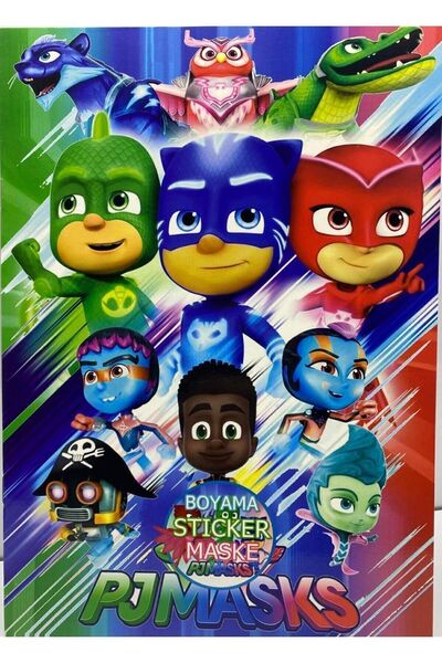 afreyz oyuncak Boyama Kitabı Pijamaskeliler Paw Patrol Sonic Cars Şimşek Mcqueen Örümcek Adam Boyama Kitap 5’li Set