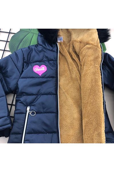 ÖRZİKİDS Hooded versoft inside quilted girl's coat