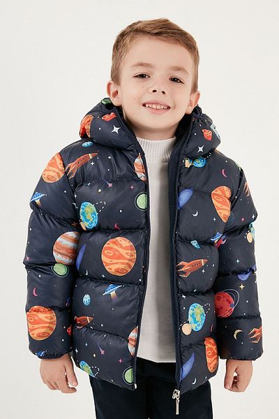 Lela Extra Padded Soft Fleece Hooded Puffer Coat Boys' Coat 5763003