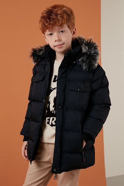 Lela Chlapecký kabát s kapucí Puffer Coat 5760023