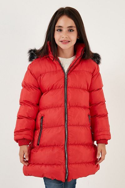Lela Plush Lined Removable Hooded Water Resistant Coat Girl's COAT 5761910