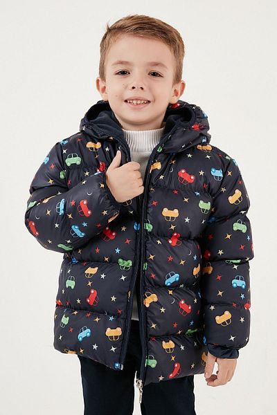 Lela Extra Padded Soft Fleece Hooded Puffer Coat Boys' Coat 5763003