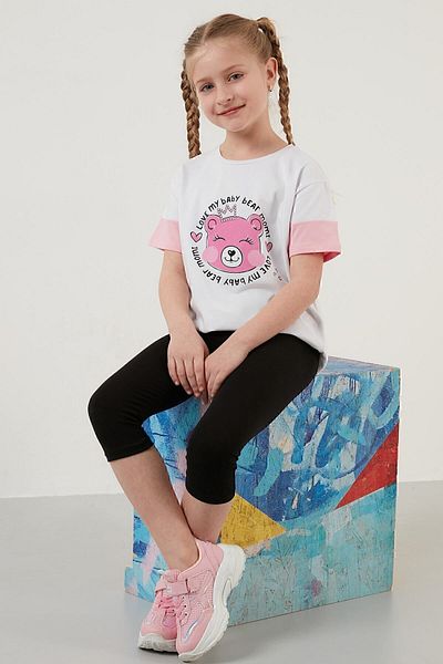 Lela Tricou Imprimat Bumbac Decolteu Creuț Tricou Fetă 6211038