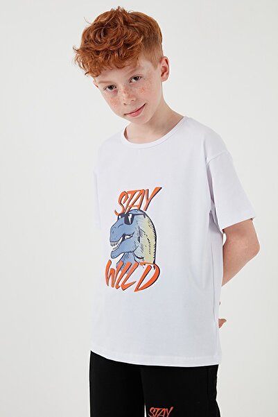 Lela Бавовняний комплект з регулярним кроєм, з велосипедним коміром, шортами та верхньою частиною для хлопчиків КОМПЛЕКТ 6212012