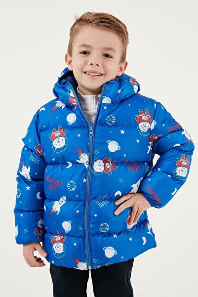 Lela Пальто для хлопчика з м'якого флісу з капюшоном на підкладці 5763006