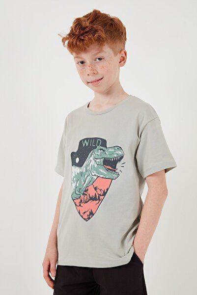 Lela Cotton Regular Fit Crew Neck Shorts Top and Bottom Set Boy's Suit6212018