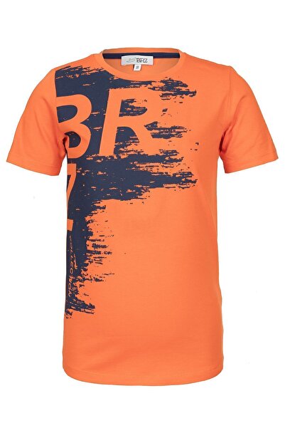 BRZ KIDS Μπλουζάκι με νέον στάμπα για αγόρια με κοντό μανίκι