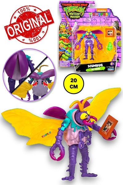TOYFEST مجسم سلاحف النينجا المتحول مع ملحقات TMNT - SCUMBUG The Vermin - 20 سم