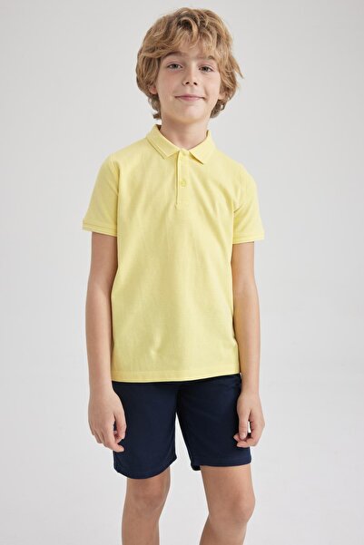 DeFacto Boy's Pike Basic Plain Short Sleeve Polo T-Shirt K1689A623Sm