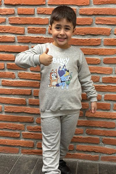 endudu Bluey Printed Children's 2-Piece Set - Cotton Kindergarten and Nursery Sets