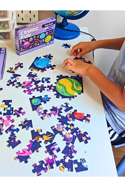 DoerKids Cosmic Fun Midi Puzzle | 4-9 Yaş 80 Parça