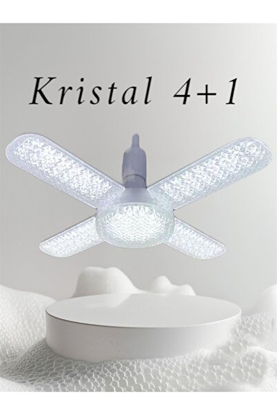 gold light 50 Wat 3300 Lumen 4 Kollu Katlanır Pervane Led Ampül Tasarruflu 40...