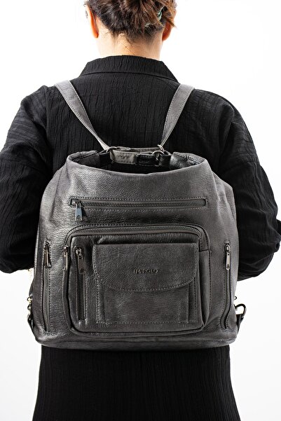 ImPolo M.gridelilah Жіноча сумка на спину та плече - розмір 36x43, багатофункціональна