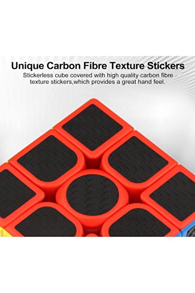 ZETCONCEPT 3X3X3 PROFESSIONAL SPEED CUBE CARBON FIBER - KARBON FİBER PROFESYONEL RUBİK ZEKA SABIR KÜPÜ