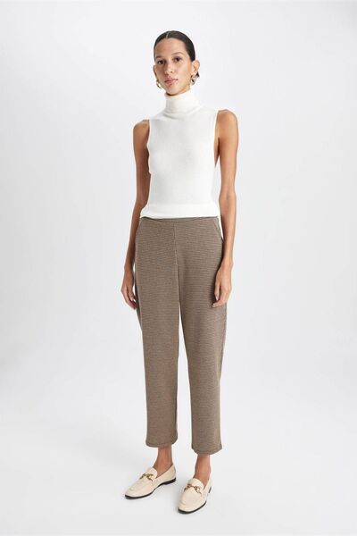 DeFacto Houndstooth Pattern Joggers with Pockets