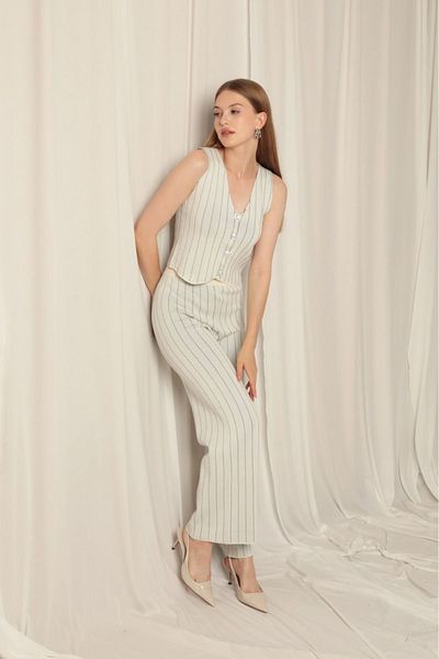 Özlem Yıldız Knitwear Vest Set