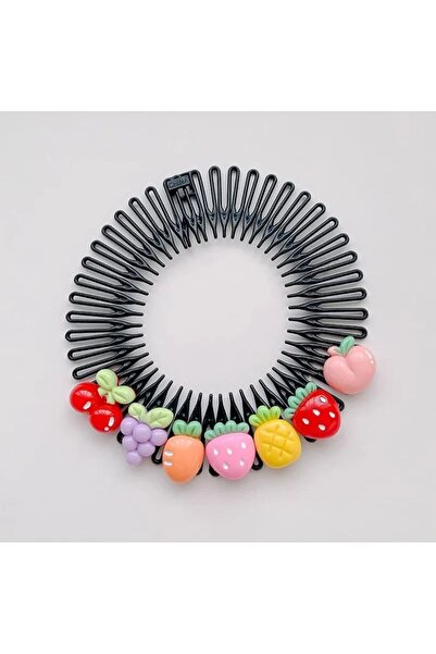 MutluBiDünya Lily Kız Çocuk Kalpli Tata Saç Tokası Tarak Toka Tarak Saç Bandı