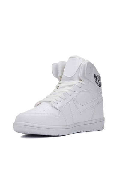 Lambırlent Alb - Pantofi sport unisex cu talie mare