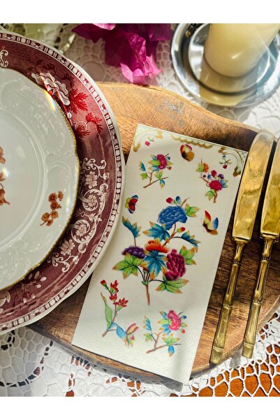 Antique Dream Queen Victoria Garson Katlama Sunum Peçetesi 16lı