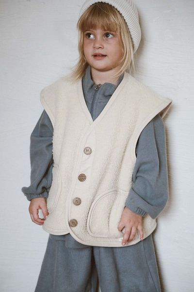 OhlalaKoala Beige Wellsoft Vest for 1-6 Years Old Children