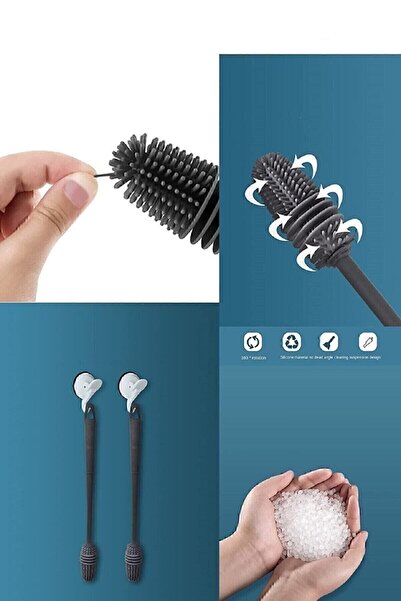 AKDAG HOME Silikon Şişe Biberon Temizleme Fırçası