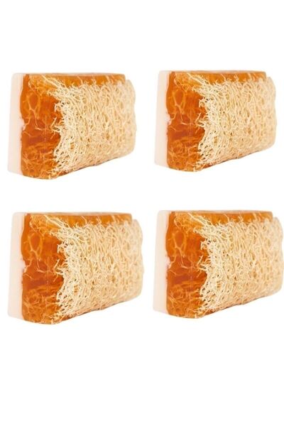 Doğal El Yapımı Kabak Lifli Eşek Sütü Ballı Sabun 4 Adet Ekonomik Set 140 gr