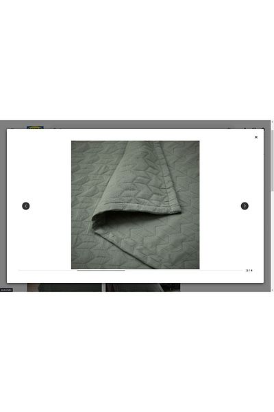IKEA Kolax Bedspread, Grey-green, 230x250 Cm