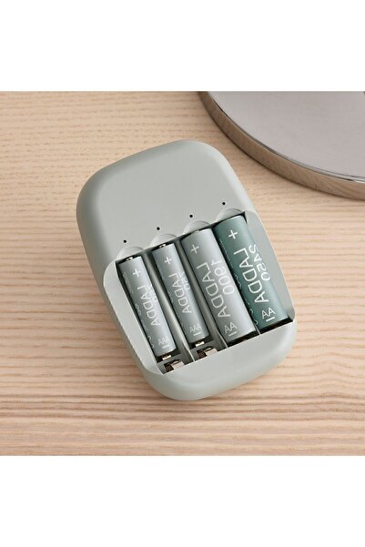 IKEA 4 Kanallı Pil Şarj Cihazı Kalem Pil Şarj Aleti Plastik