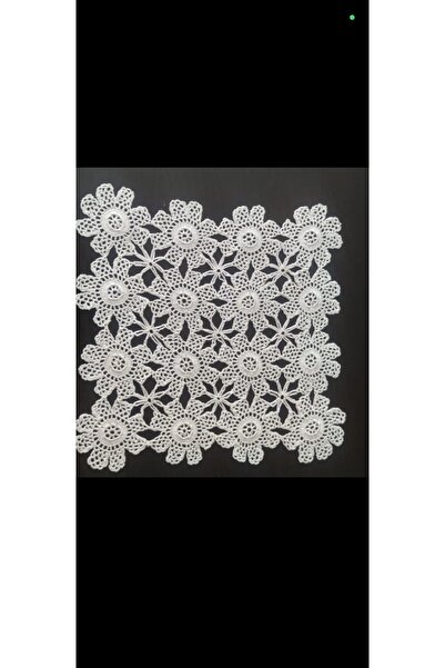 NUMİSTORE El örgüsü kırık beyaz oda takımı