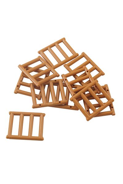 LEGO Minifigure Bar - 1X4X3 Open, Brown, 4 Pieces Will Be Sent