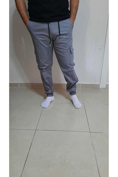 Tekstilfuarı Linen Men's Cargo Pants - Elastic Waist Design