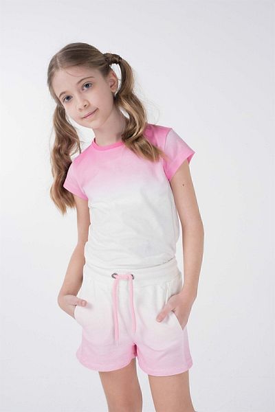 BRZ KIDS Printed Girl's T-shirt-shorts Set