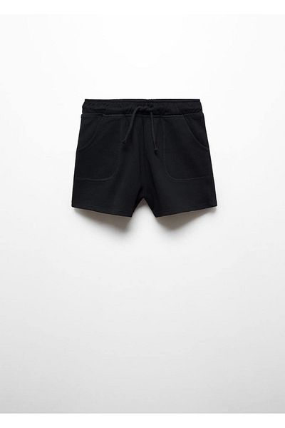 MANGO Kids Shorts aus Baumwolle mit Schnürung an der Taille
