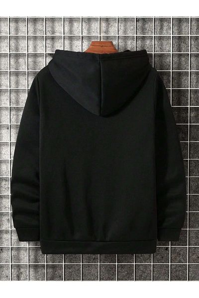Karatopak Hanorac unisex cu imprimeu ridicat cu 2 fire