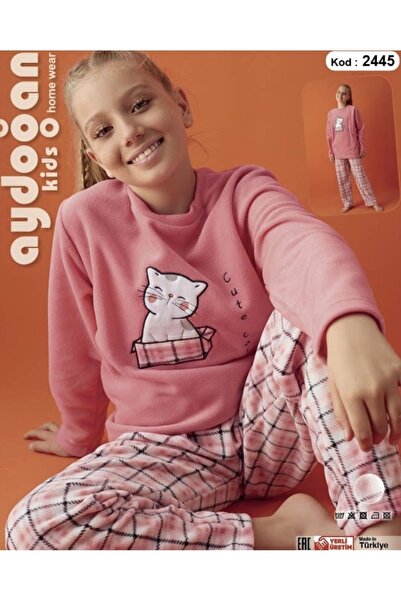 Aydoğan Kız Çocuk Garson Boy Polar Pijama Takımı