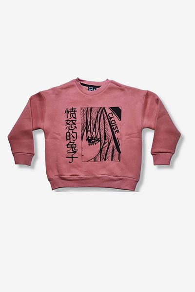 Cloise Sweat pentru fete cu imprimeu Anime Girl