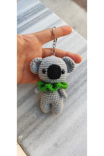 ELMASINEMEĞİ Örgü koala anahtarlık