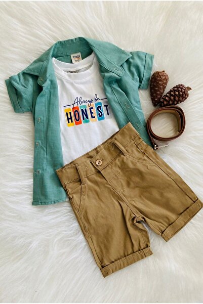 togi قميص وقميص وحزام كابري للأطفال الرضع - بدلة للأولاد