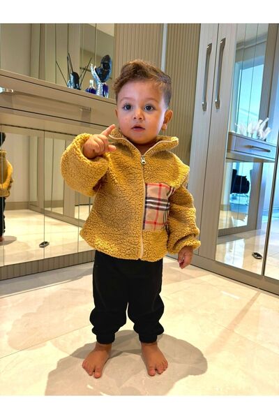 BT Baby Wellsoft Plush Unisex Zippered Winter Baby Kids Coat Baby Cardigan Children's Coat Cardigan